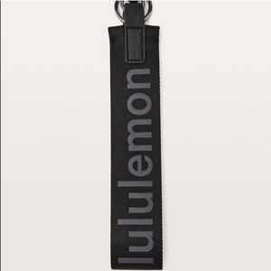 Lululemon Never Lost Black Keychain